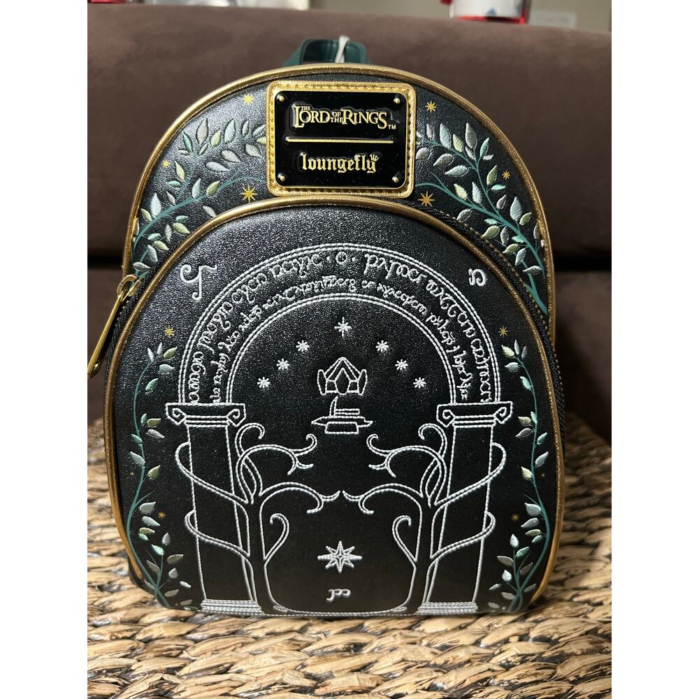 Lord Of The Rings Doors Of Durin Glow Dark Mini Backpack Wallet Set